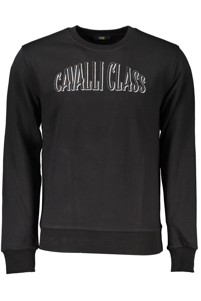 Cavalli Class Sweatshirt Without Zip Black Man-Clothing - Men-CAVALLI CLASS-Urbanheer