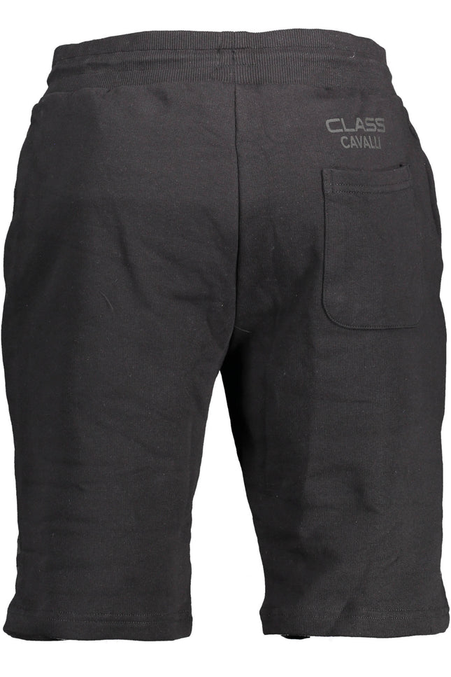 Cavalli Class Black Men&#39;S Bermuda Trousers-CAVALLI CLASS-Urbanheer