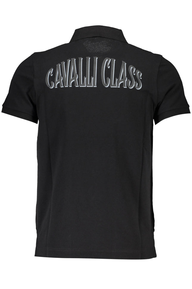 CAVALLI CLASS POLO SHORT SLEEVE MAN BLACK-1