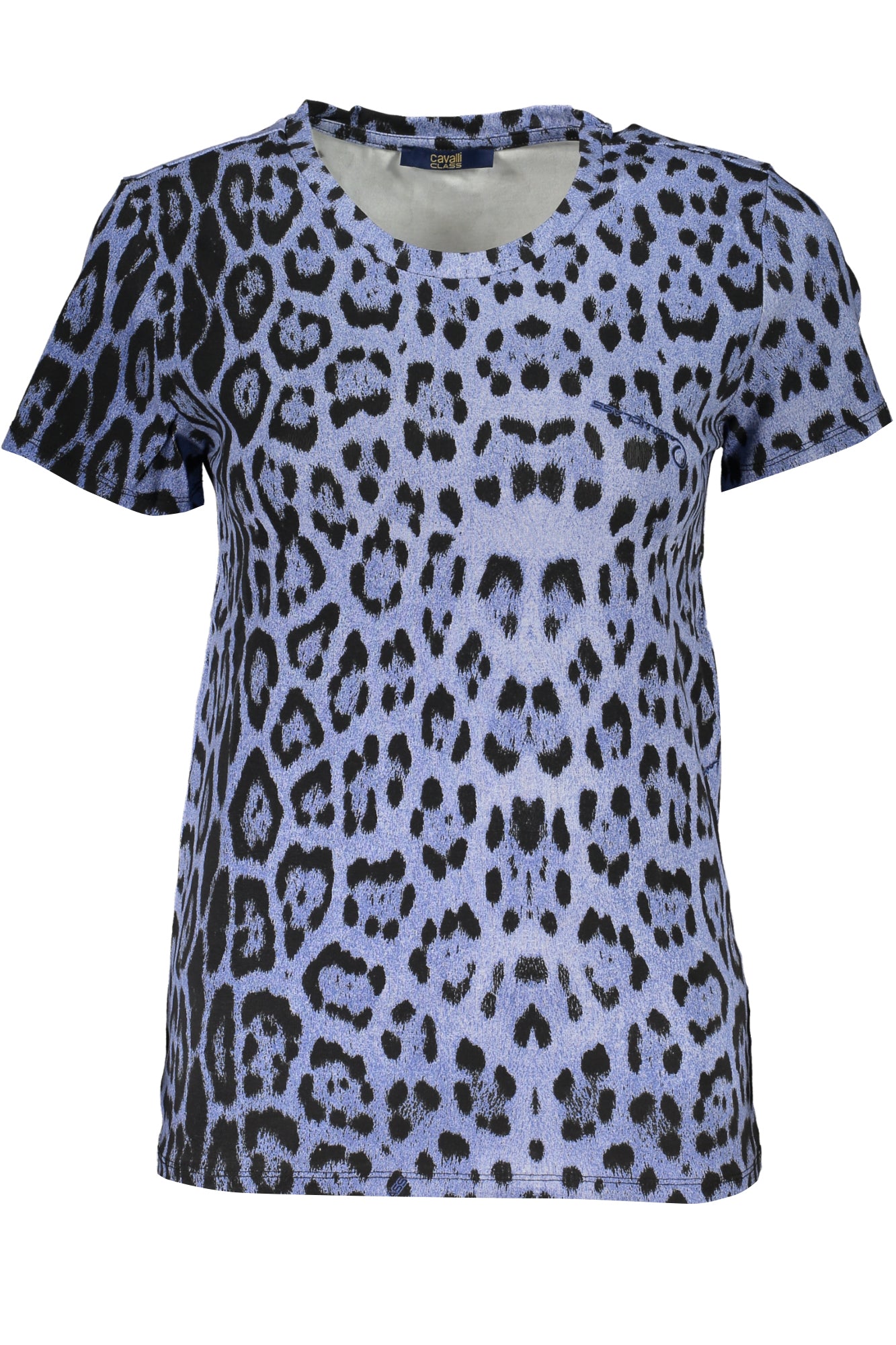 Cavalli Class Women'S Short Sleeve T-Shirt Blue-T-Shirt-CAVALLI CLASS-LIGHT BLUE-XS-Urbanheer
