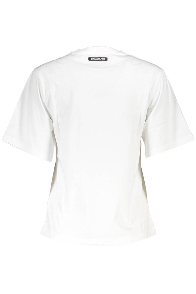 Cavalli Class T-Shirt Short Sleeve Woman White-Clothing - Women-CAVALLI CLASS-Urbanheer