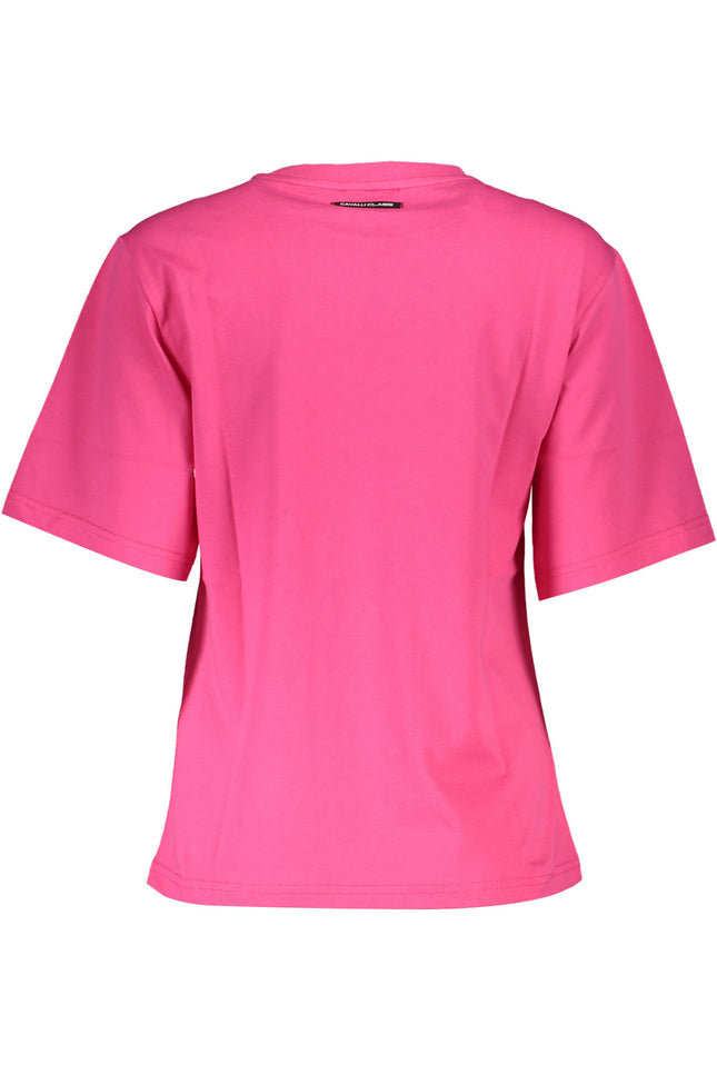 Cavalli Class T-Shirt Short Sleeve Woman Pink-Clothing - Women-CAVALLI CLASS-Urbanheer