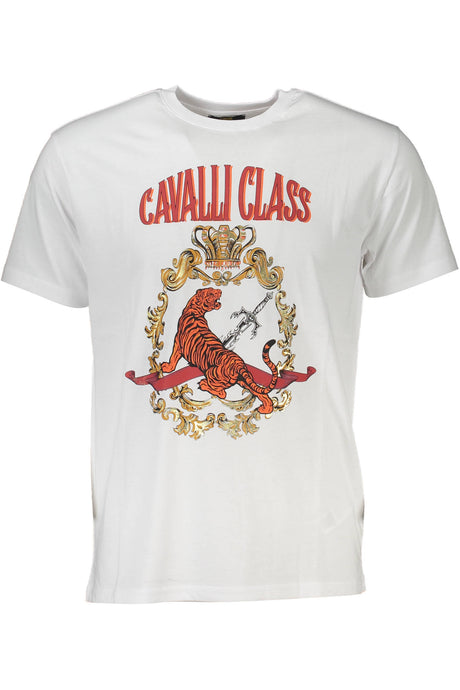 CAVALLI CLASS T-SHIRT SHORT SLEEVE MAN WHITE-0