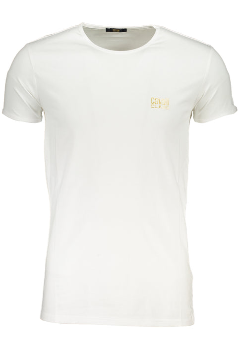 Cavalli Class Men'S Short Sleeved T-Shirt White-T-Shirt-CAVALLI CLASS-WHITE-M-Urbanheer