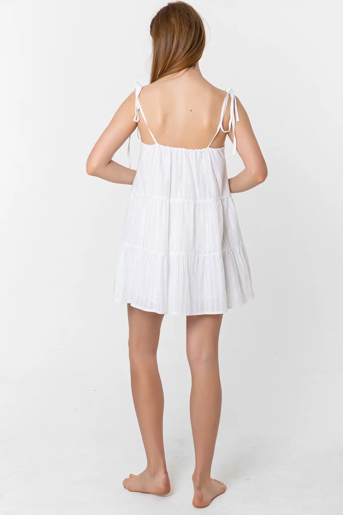 Cotton Mini Camisole Dress-Clothing - Women-Blanca-S-White-Urbanheer