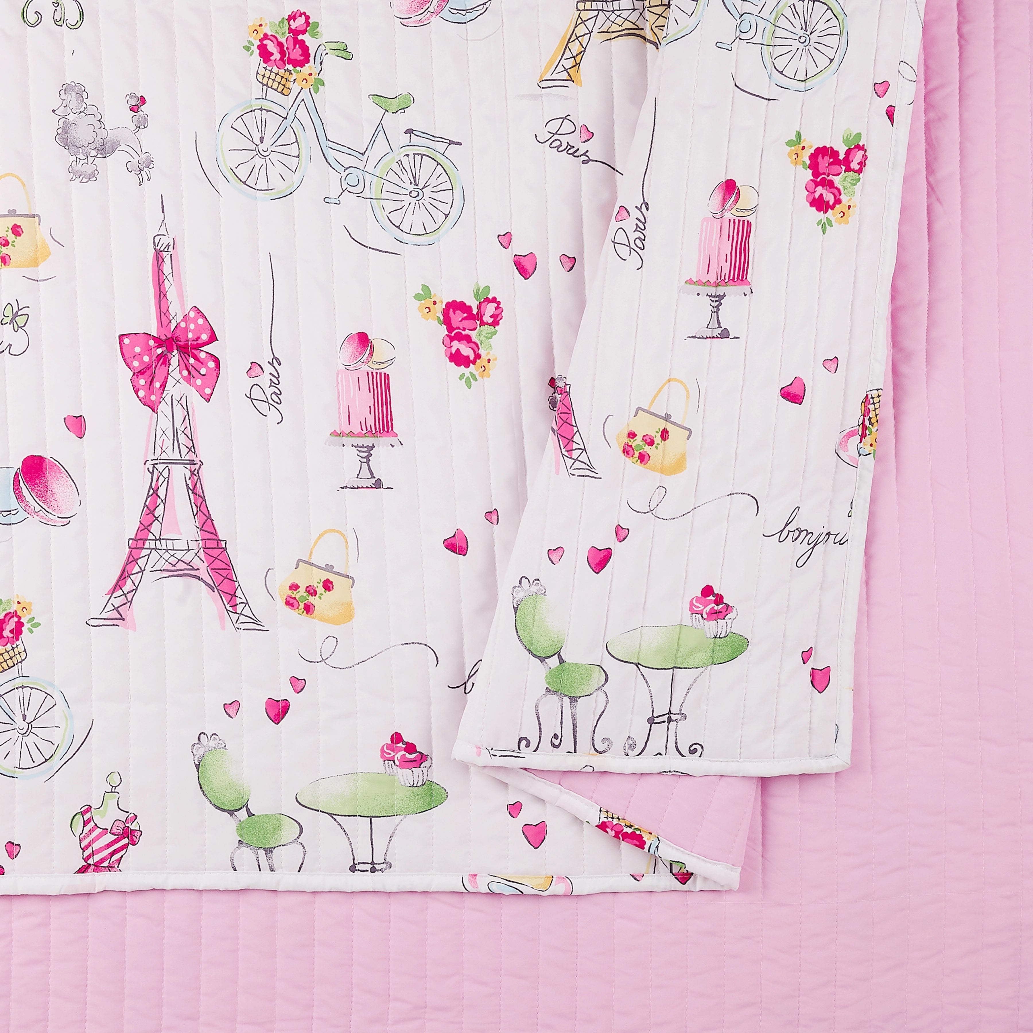 Pretty In Paris Quilt Set (2Pc/3Pc) By Urban Playground.-peking handicraft-Full/Queen-Urbanheer