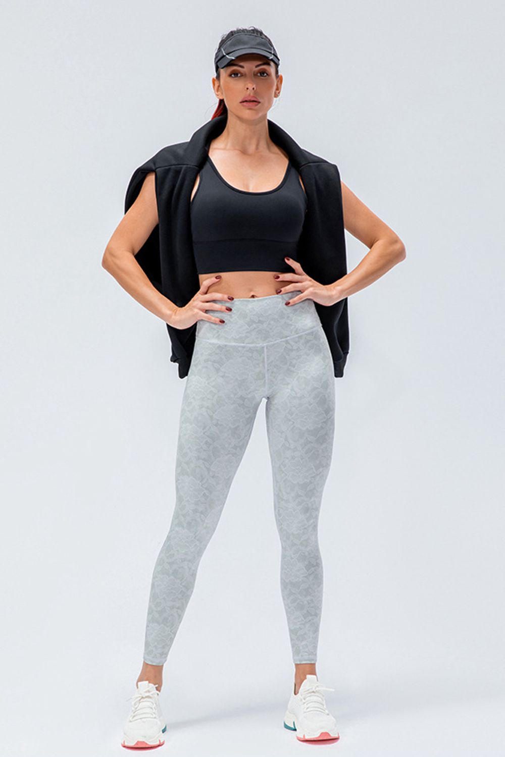 Wide Waistband Slim Fit Active Leggings-Street 360-Moss-S-Urbanheer