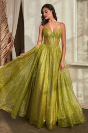 Glittered Ball Gown-Nightgown-Tux-USA-2-Greenery-Urbanheer