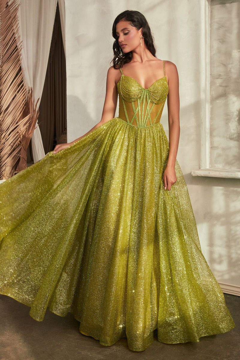 Glittered Ball Gown-Nightgown-Tux-USA-2-Greenery-Urbanheer