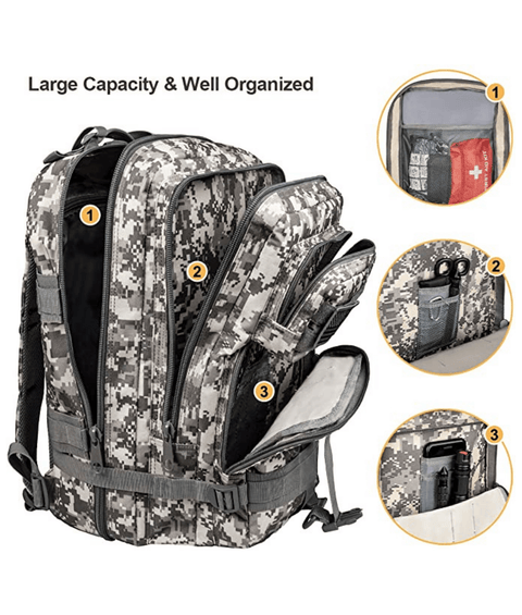 Tactical Military 25L Molle Backpack-JupiterGear-Black-Urbanheer
