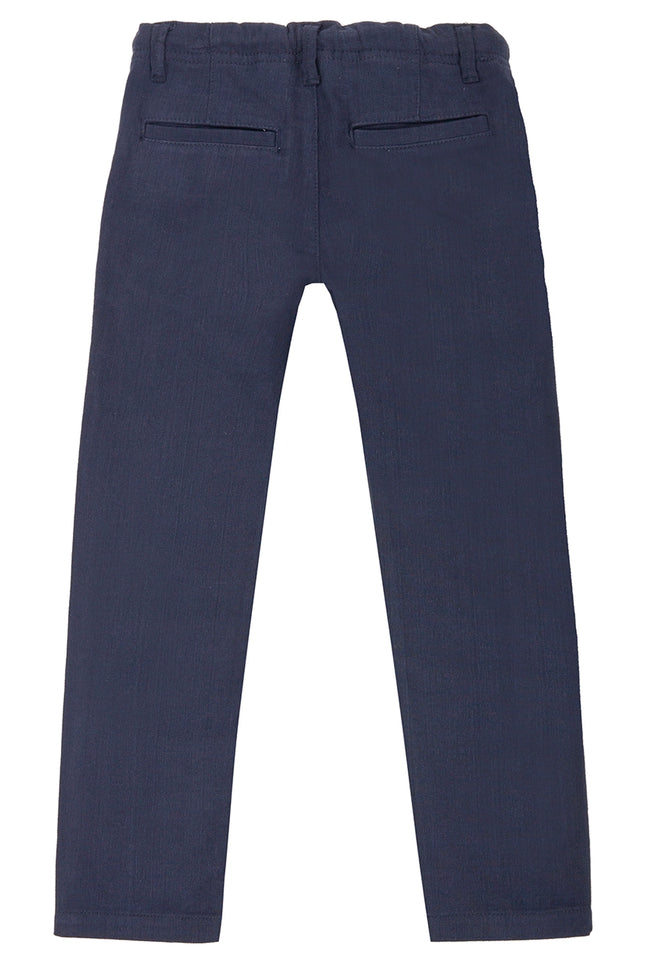 Ubs2 Boy'S Stretch Twill Trousers In Navy Blue.-UBS2-Urbanheer