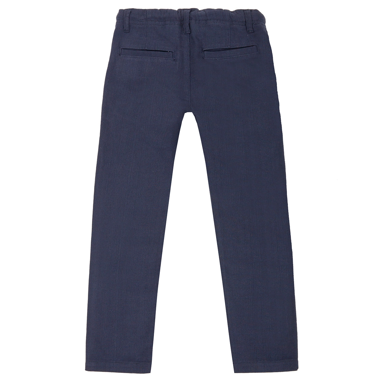 UBS2 Boy's stretch twill trousers in navy blue.
