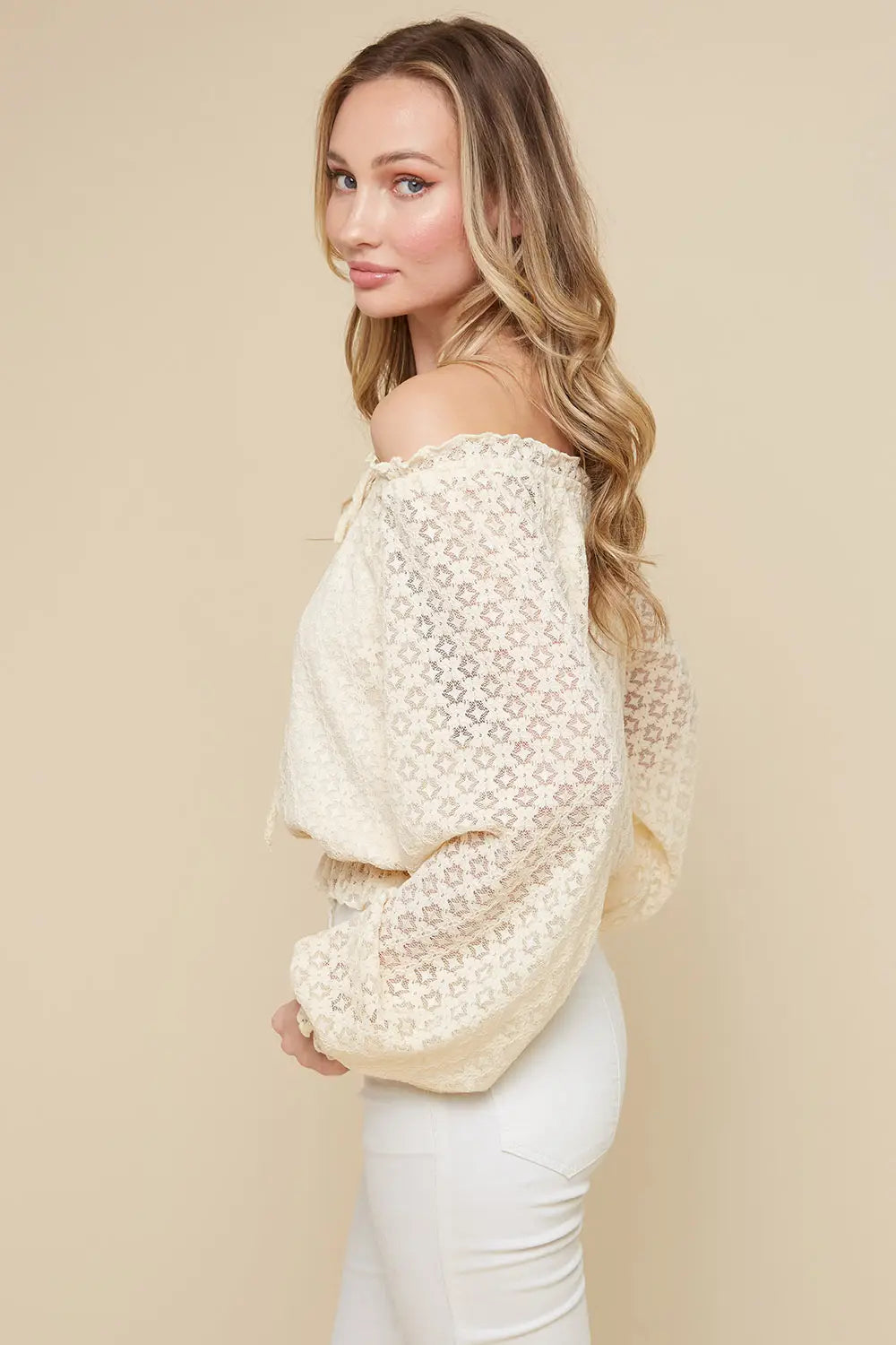 Cream Lace Top-Saints & Hearts-S-Urbanheer