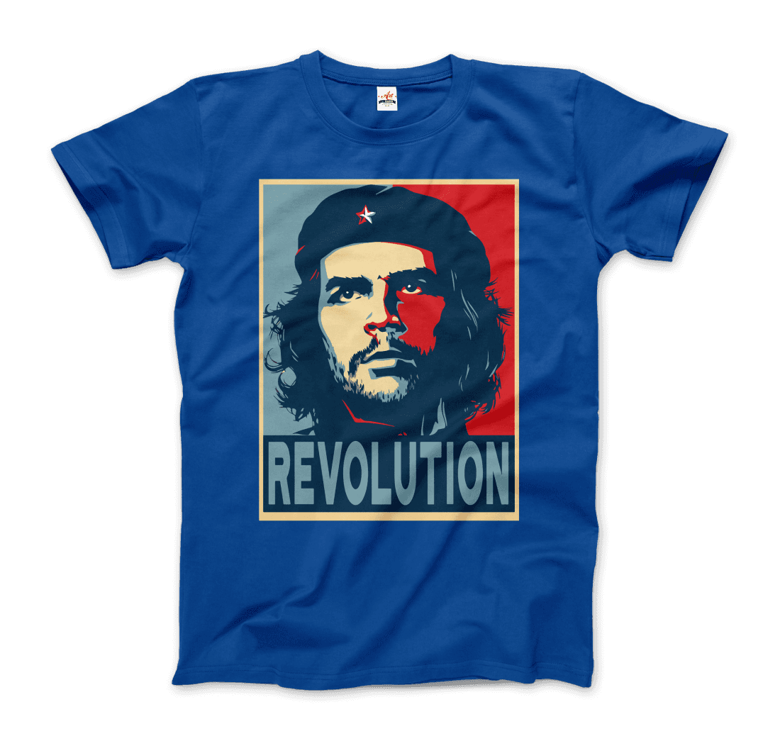 Che Guevara Revolution, Hope Style T-Shirt-Art-O-Rama Shop-Men (Unisex)-Light Blue-S-Urbanheer