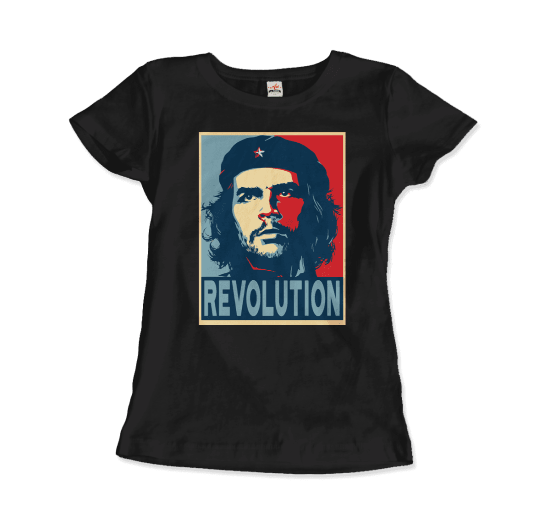 Che Guevara Revolution, Hope Style T-Shirt-Art-O-Rama Shop-Men (Unisex)-Navy-S-Urbanheer