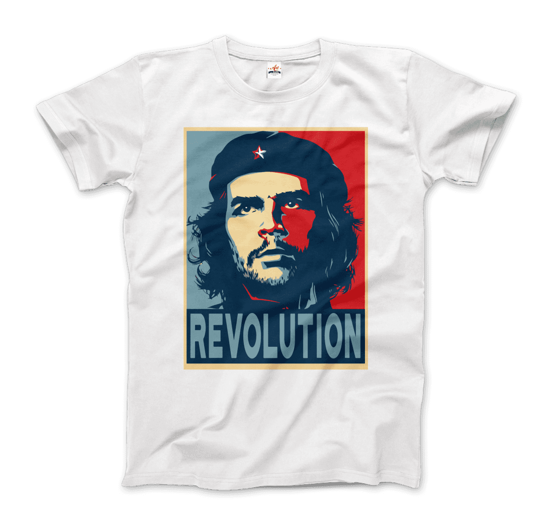Che Guevara Revolution, Hope Style T-Shirt-Art-O-Rama Shop-Women (Fitted)-Black-S-Urbanheer