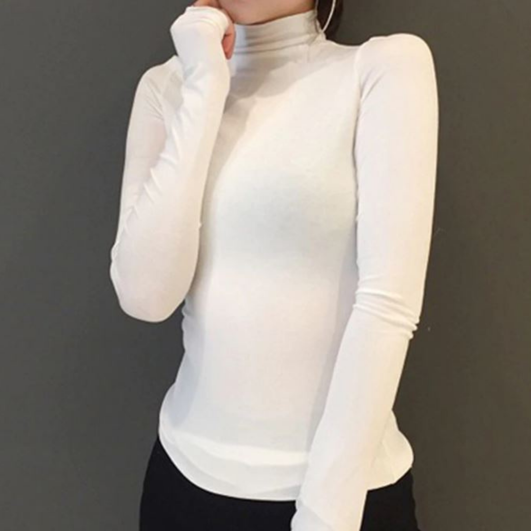 T-Neck Top-Top-ClaudiaG-L-White-Urbanheer