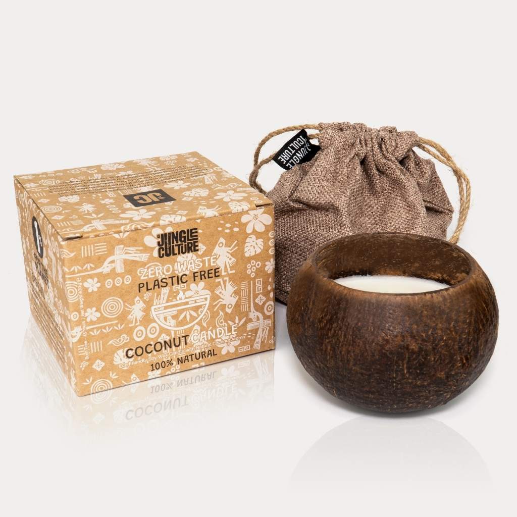 Coconut Shell Candle - Toasted Coconut Scent-Jungle Culture-Toasted Coconut-Urbanheer