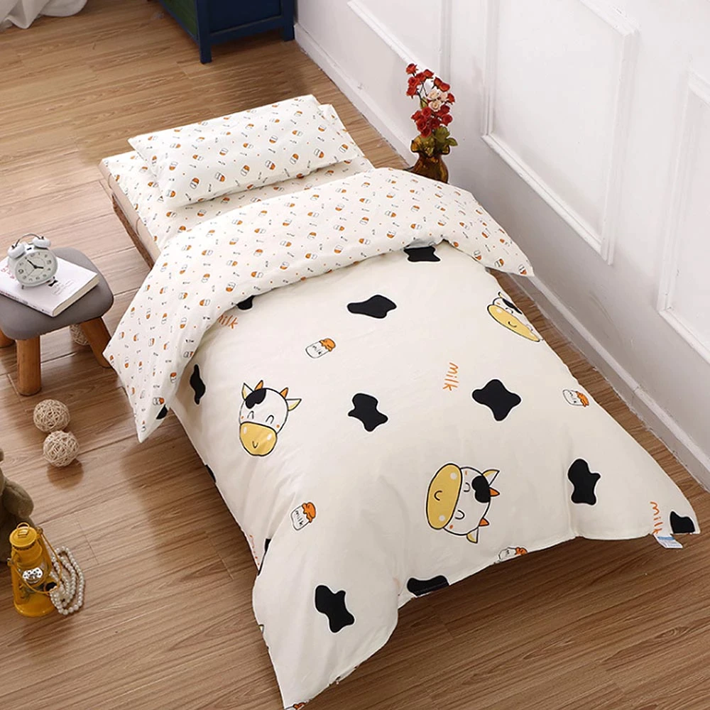 Cow Bedding set 3 Piece Organic Cotton Fits Crib and Toddler
