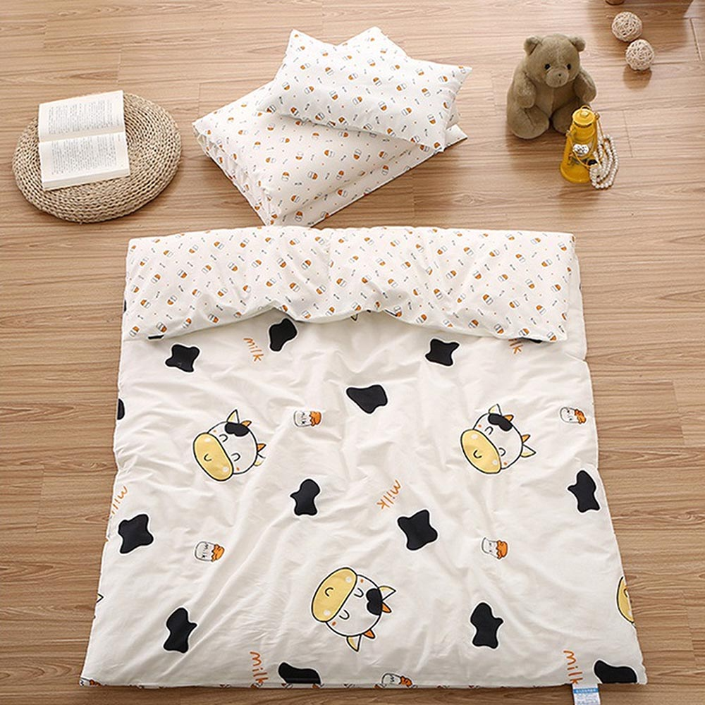 Cow Bedding Set 3-Piece Organic Cotton Fits Crib And Toddler-Baby Bedding Design-Urbanheer