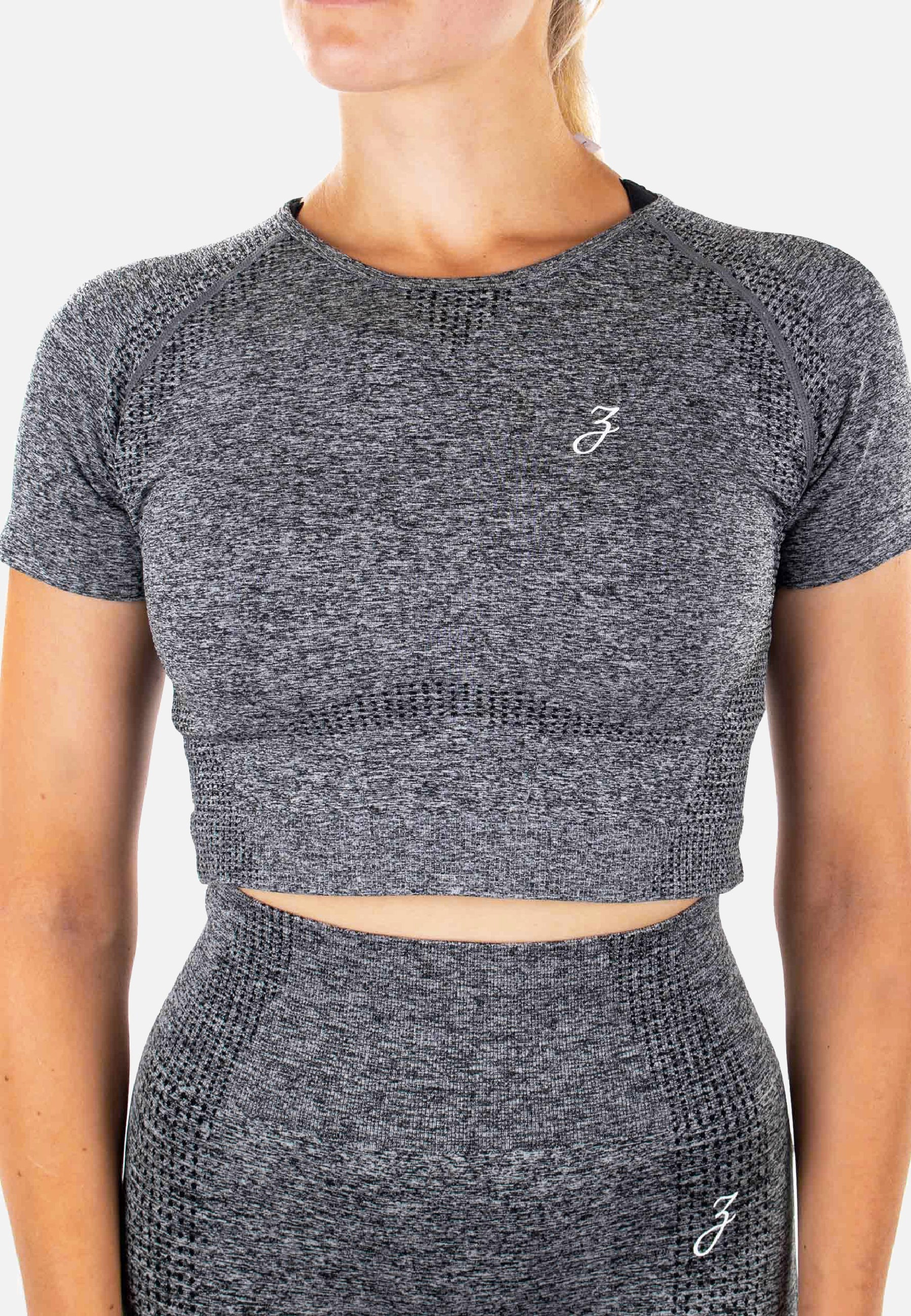 Crop Top Dynamic - grey - Damen-Pear Juniper-Grey-L-Urbanheer