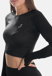 Crop Sleeve Dynamic - black - Damen-Pear Juniper-Black-L-Urbanheer