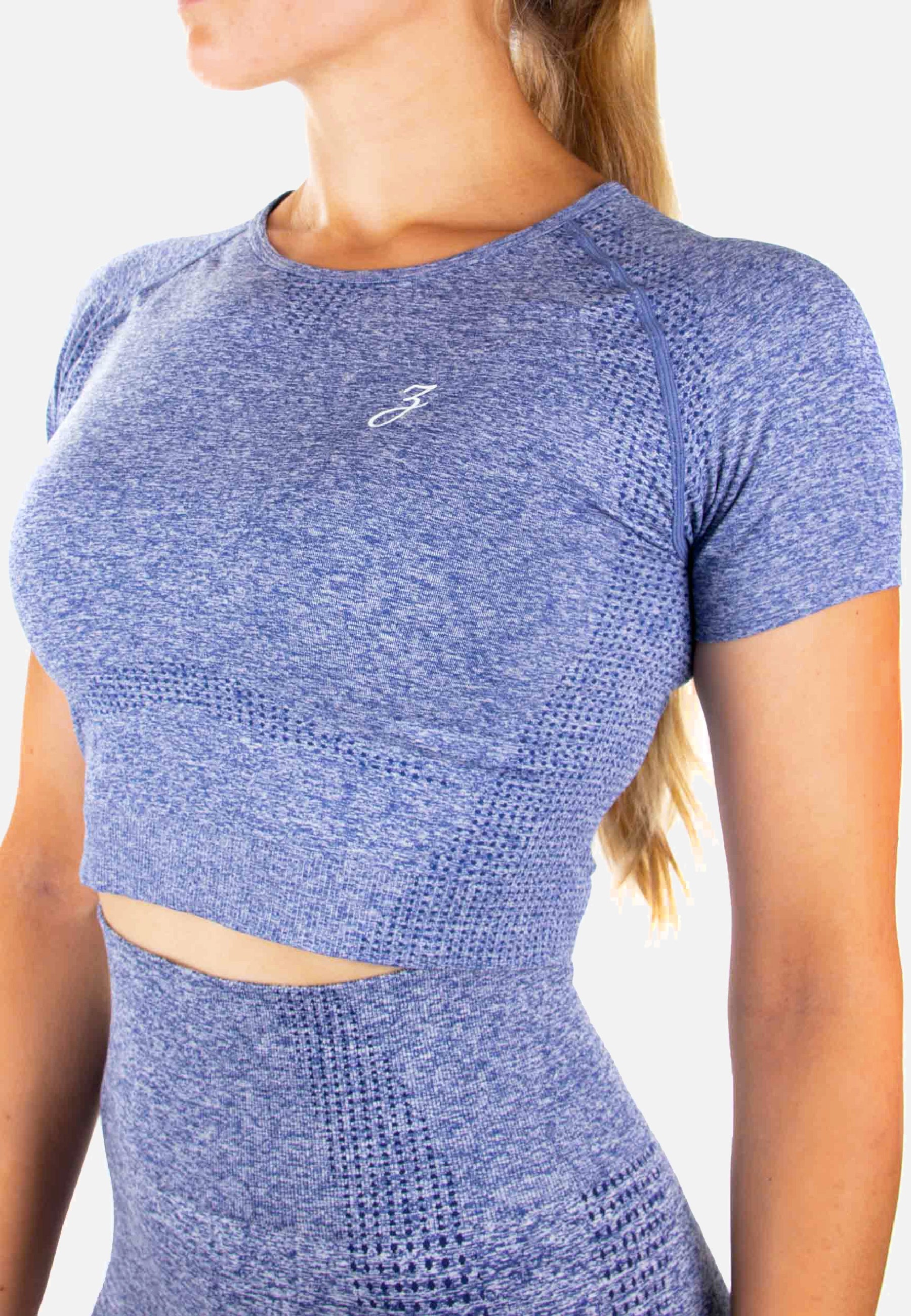 Crop Top Dynamic - blue - Damen-Pear Juniper-Blue-L-Urbanheer