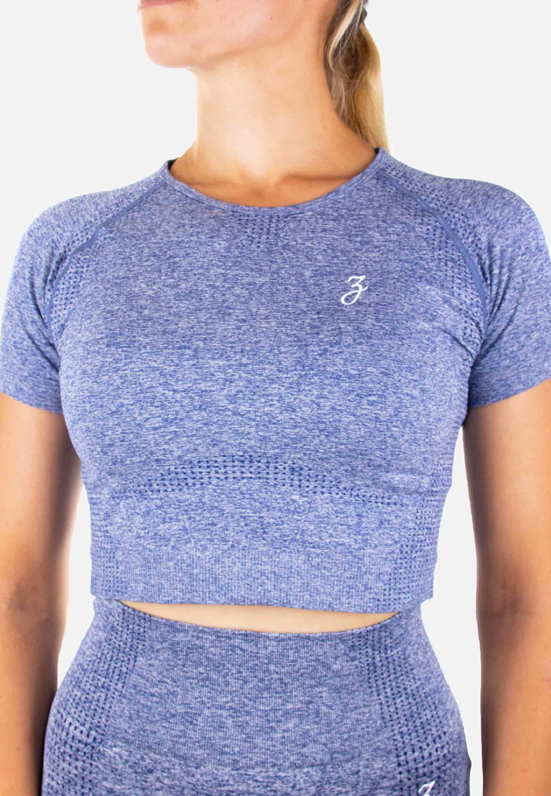 Crop Top Dynamic - blue - Damen-Pear Juniper-Blue-L-Urbanheer