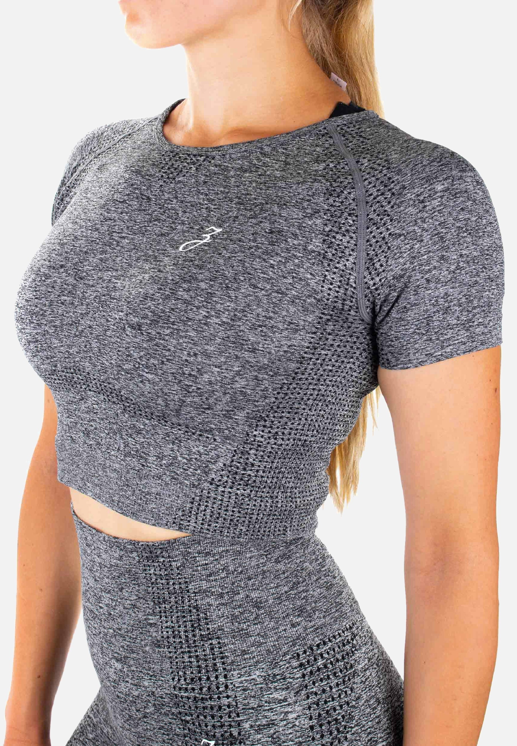 Crop Top Dynamic - grey - Damen-Pear Juniper-Grey-L-Urbanheer