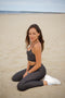 Cross-back sports bra - Dolphin grey-SAVE THE WAVE ®-S-Urbanheer