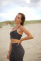 Cross-back sports bra - Dolphin grey-SAVE THE WAVE ®-S-Urbanheer