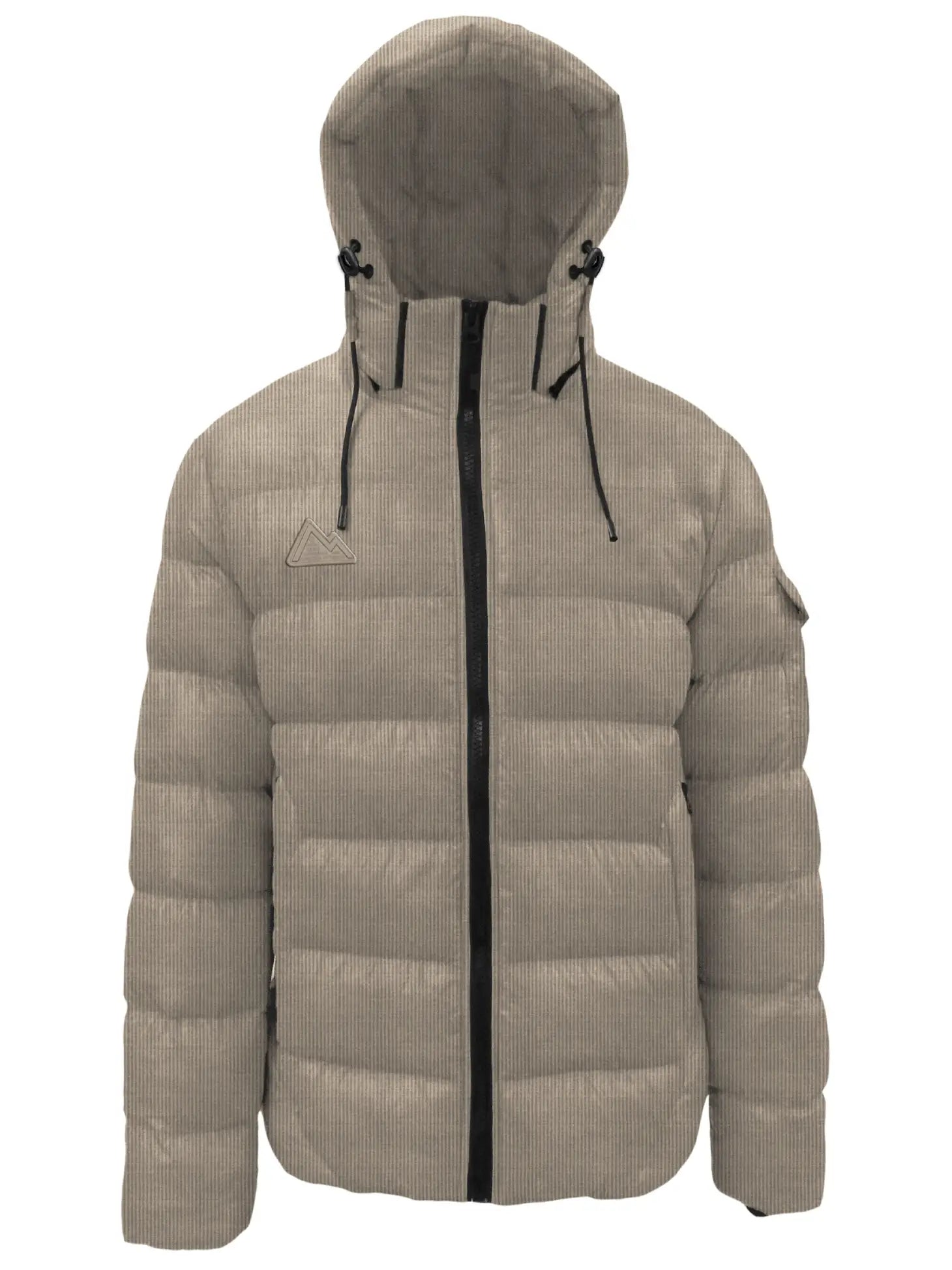 Corduroy Puffer Jacket-Point Zero-S-Stone-Urbanheer