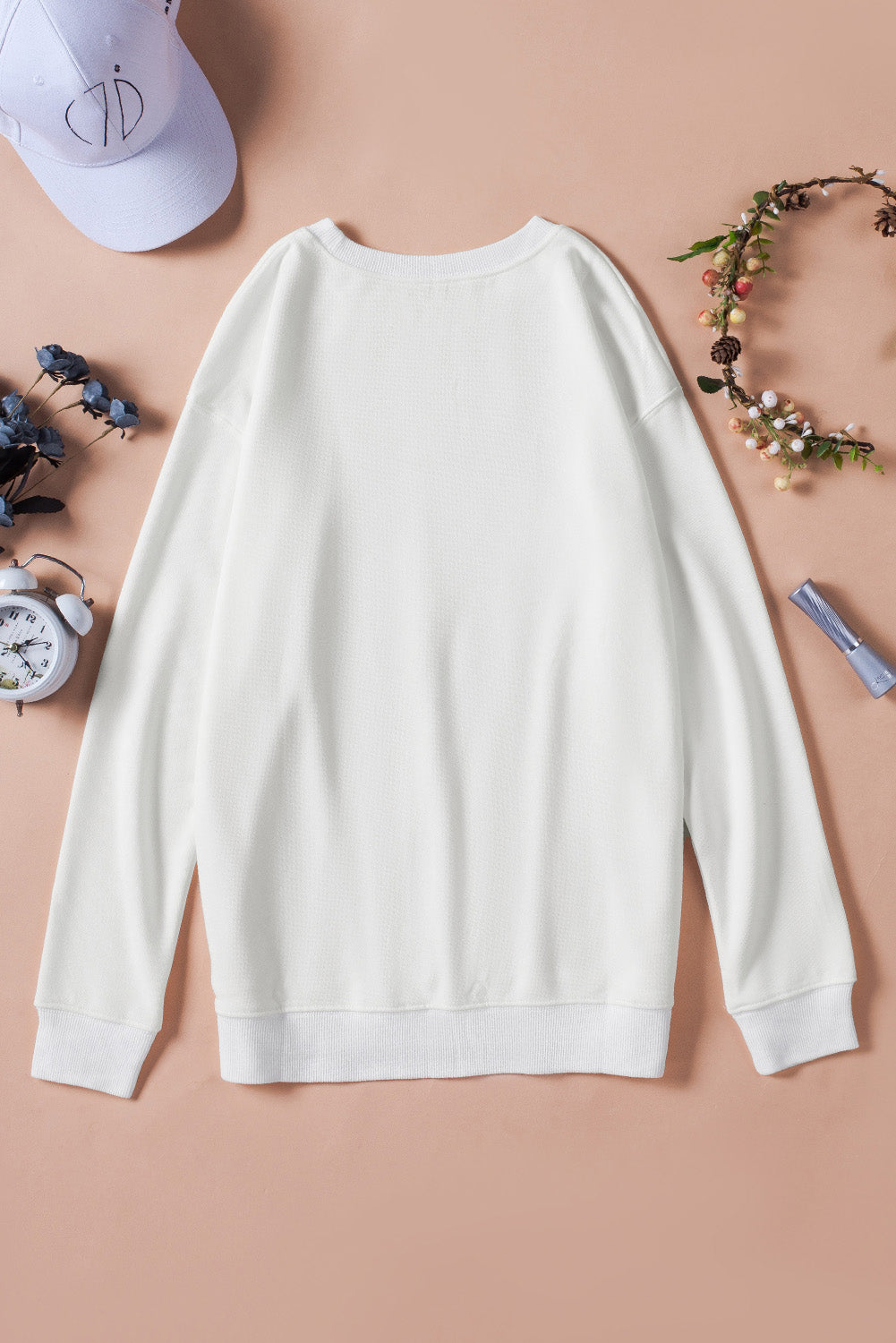 Animal Print Halloween Pumpkin Sweatshirt-UHXC-White-(US 4-6)S-Urbanheer