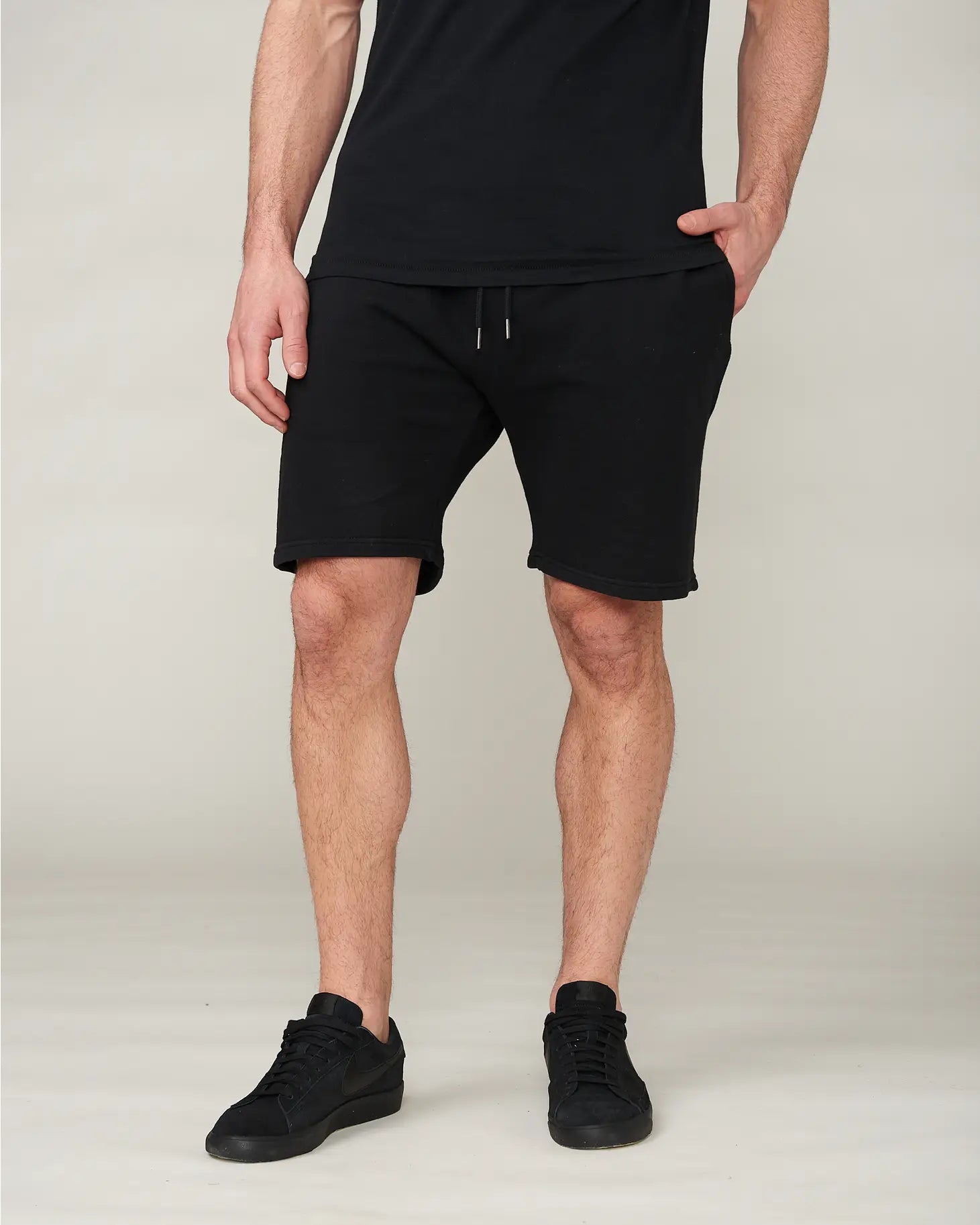 Dylan French Terry Jet Black Short-Tourn-Black-M-Urbanheer