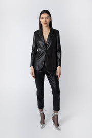 Zoe Pant Faux Leather Pants.-Amy Lynn-S-Black-Urbanheer