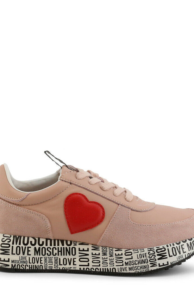 Pink Heart Sneakers-Love Moschino-Urbanheer