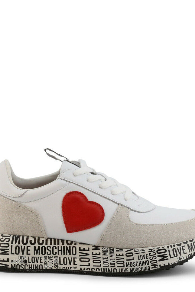 White Heart Sneakers-Love Moschino-Urbanheer