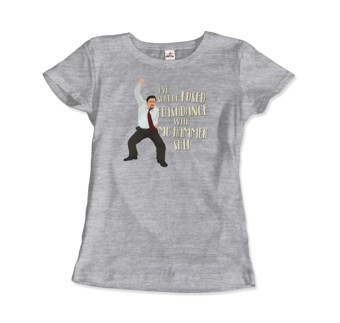David Brent Classic Dance, From The Office Uk T-Shirt-Art-O-Rama Shop-Men (Unisex)-Charcoal-S-Urbanheer