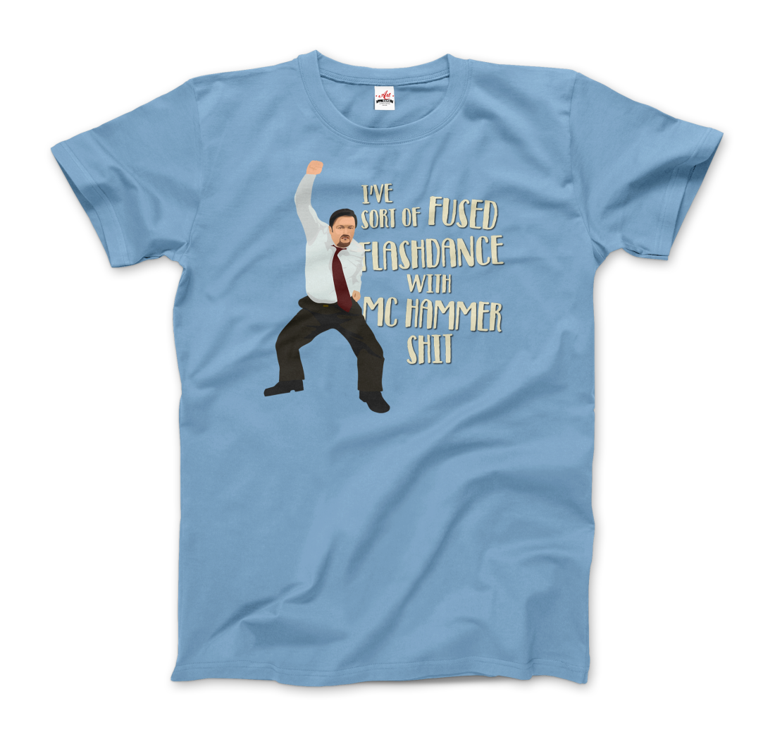 David Brent Classic Dance, From The Office Uk T-Shirt-Art-O-Rama Shop-Men (Unisex)-Charcoal-S-Urbanheer