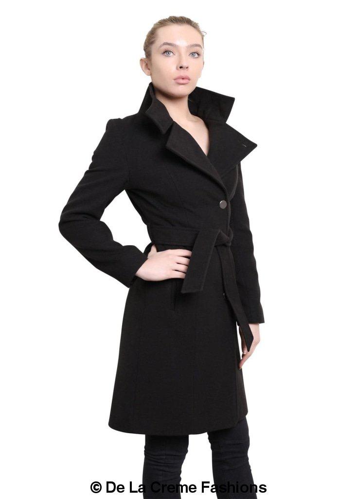 Hip Length Keep It Simple Coat-Rose Eleusis-UK 10/EU 38/US 6-Black-Urbanheer