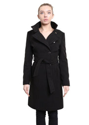 Hip Length Keep It Simple Coat-Rose Eleusis-UK 10/EU 38/US 6-Black-Urbanheer