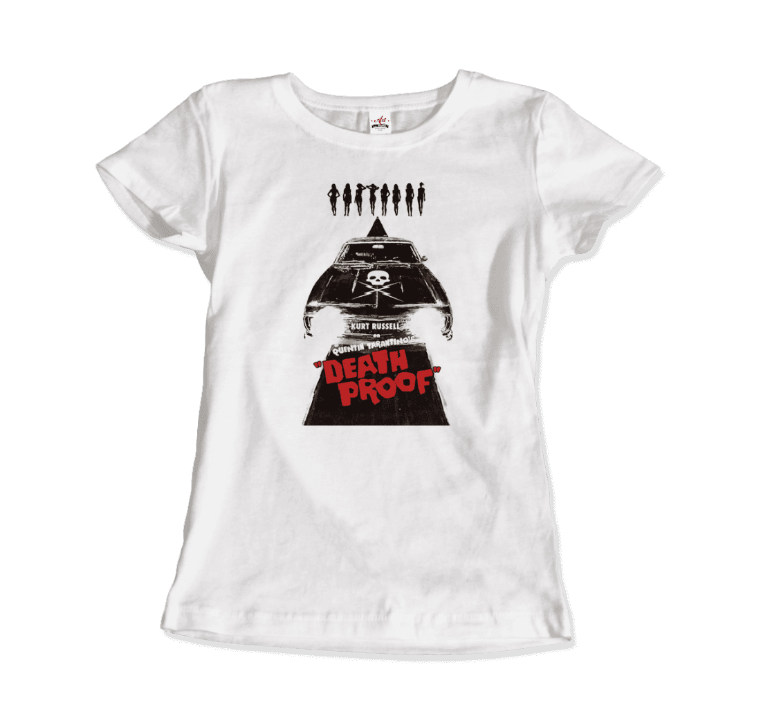 Death Proof Poster T-Shirt-Art-O-Rama-Men (Unisex)-White-S-Urbanheer