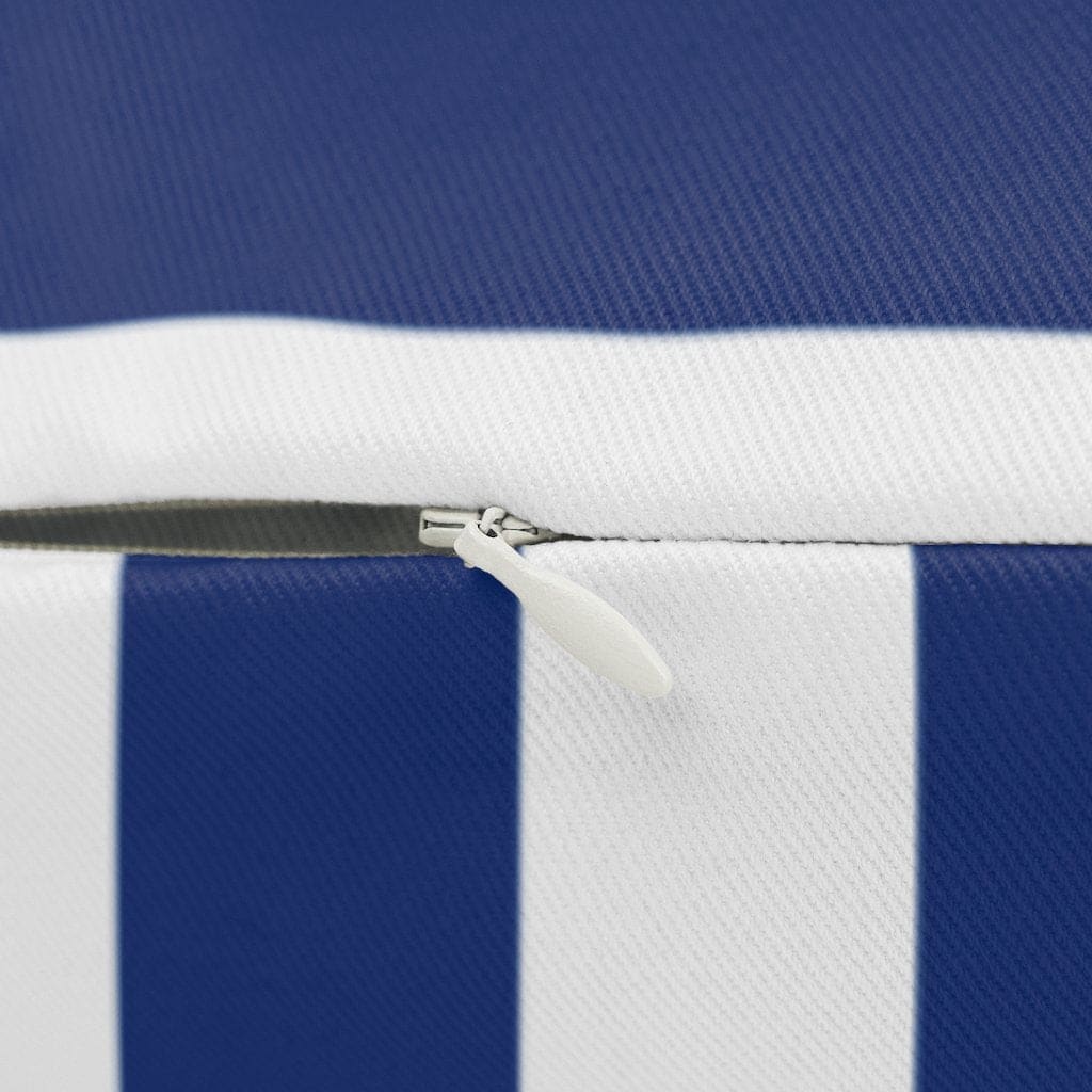 Uniquely You Decorative Lumbar Throw Pillow, Blue And White Striped Pattern-Uniquely You | iPFY-14" × 20"-Urbanheer