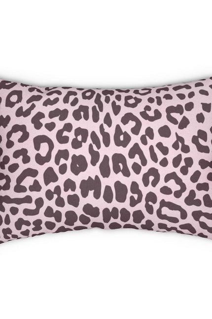 Decorative Throw Pillow - Double Sided Sofa Pillow / Leopard - Pink/Black-Uniquely You | iPFY-14" × 20"-Urbanheer