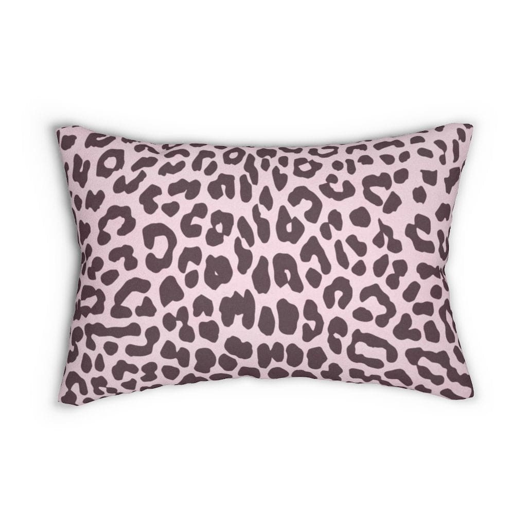 Decorative Throw Pillow - Double Sided Sofa Pillow / Leopard - Pink/Black-Uniquely You | iPFY-14" × 20"-Urbanheer