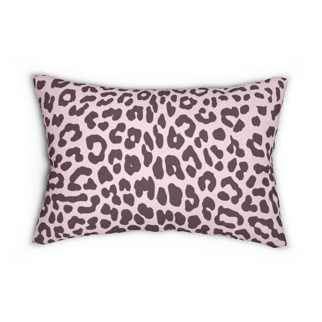 Decorative Throw Pillow - Double Sided Sofa Pillow / Leopard - Pink/Black-Uniquely You | iPFY-14" × 20"-Urbanheer