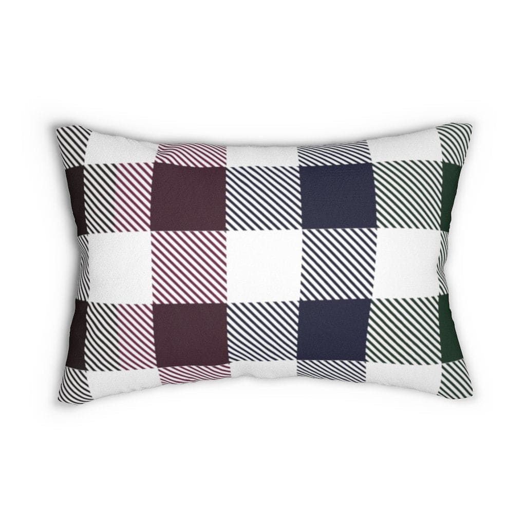 Decorative Throw Pillow - Double Sided Sofa Pillow / Tartan Plaid - Multicolor-Uniquely You | iPFY-14" × 20"-Urbanheer