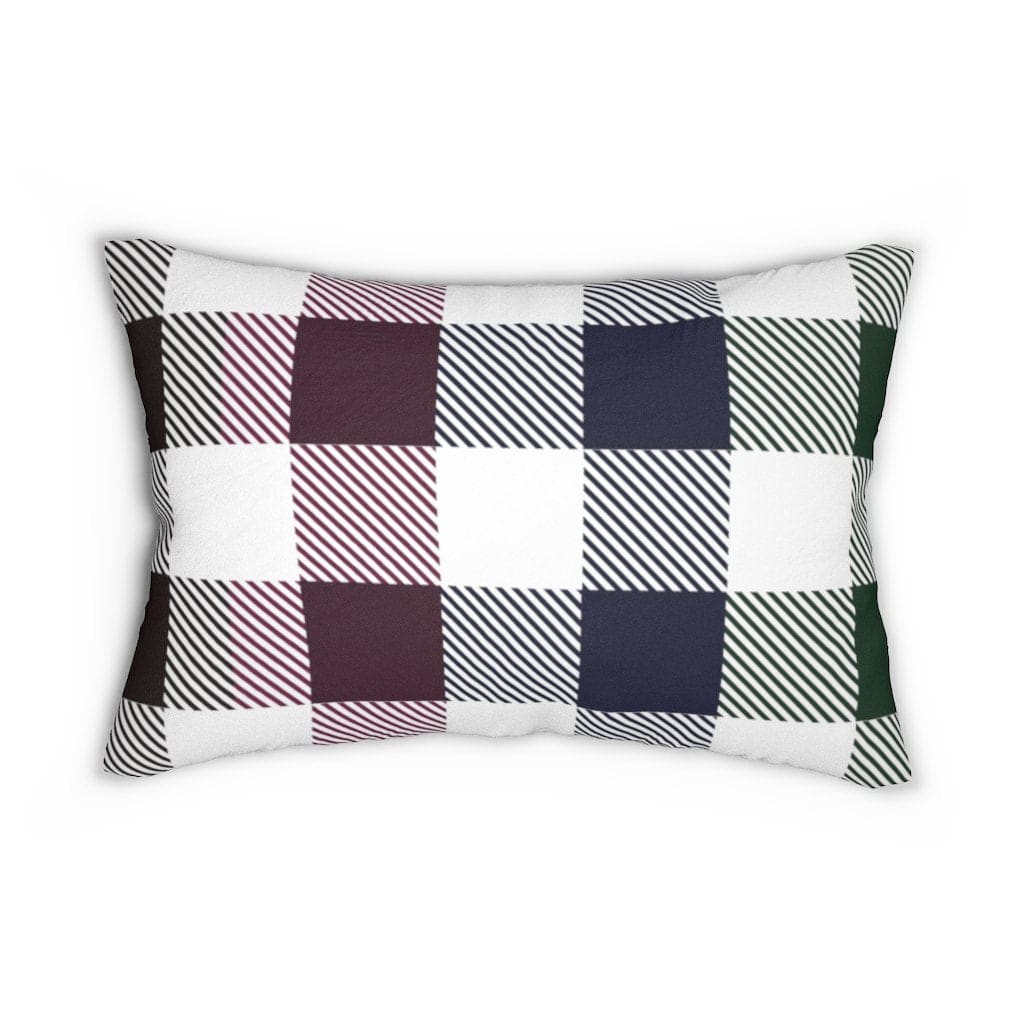 Decorative Throw Pillow - Double Sided Sofa Pillow / Tartan Plaid - Multicolor-Uniquely You | iPFY-14" × 20"-Urbanheer