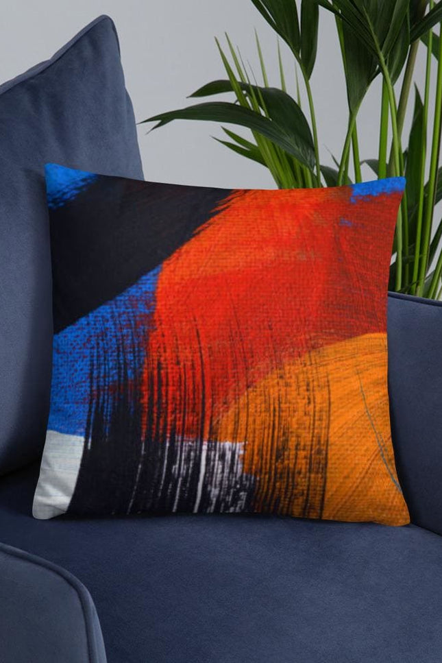 Decorative Throw Pillow - Multicolor Abstract Accent Pillow - P587273-Uniquely You | iPFL-18×18-Urbanheer