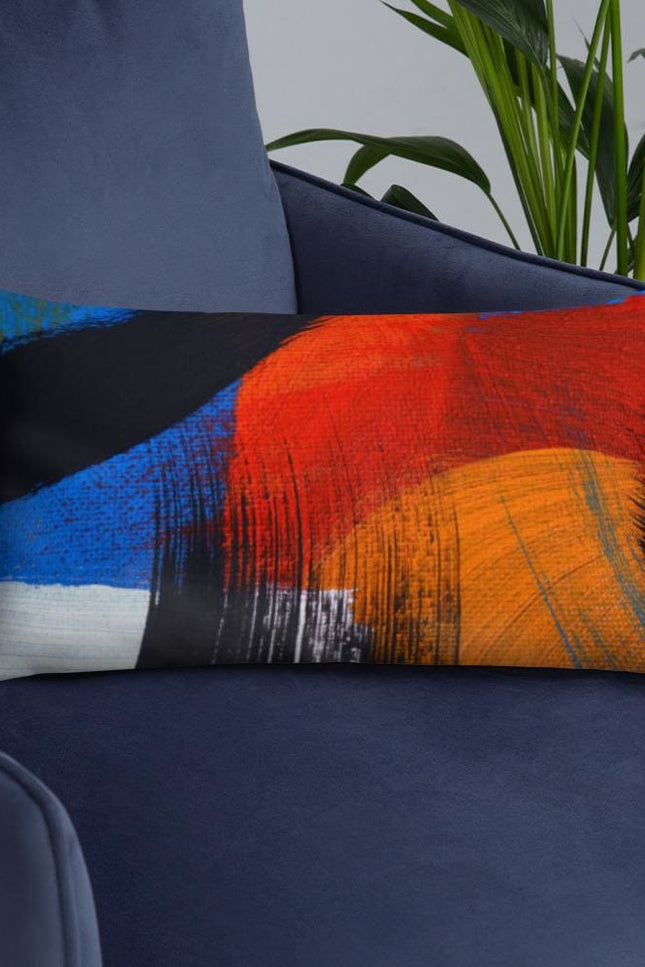 Decorative Throw Pillow - Multicolor Abstract Accent Pillow - P587273-Uniquely You | iPFL-20×12-Urbanheer